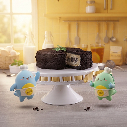 Black Patata dengan coating remah cokelat hitam