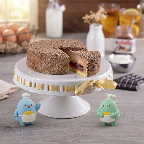 Nutella Patata dengan remah hazelnut